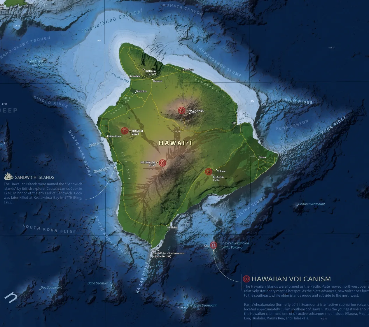 Example of closeup Bathymetry