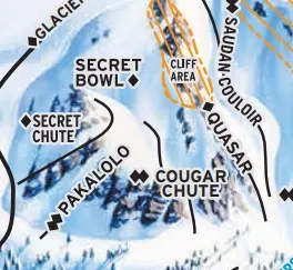 Secret Basin, on the Whistler Blackcomb Trail Map 2025-2026 (Source: Whistler Blackcomb)